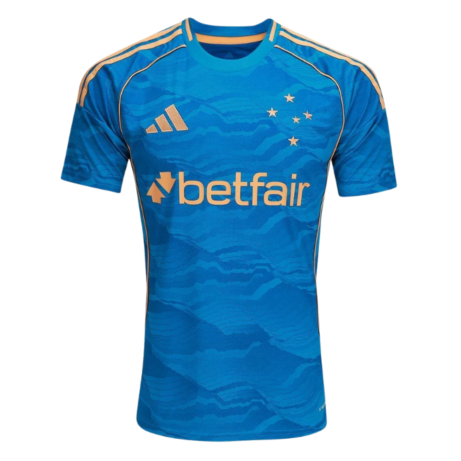 Camisa Cruzeiro III 25/26 - Azul e Dourado