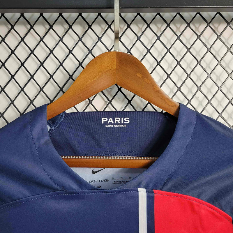 Camisa PSG Home Manga Longa 23/24 - Versão Torcedor