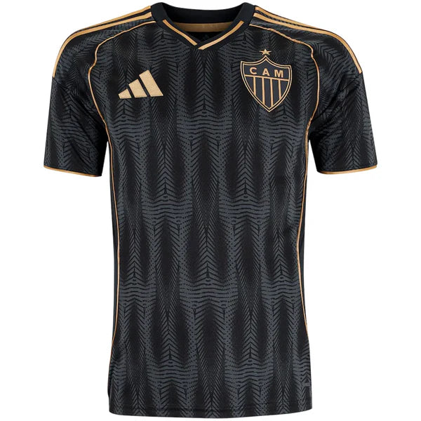 Camisa Atlético Mineiro III 25/26 - Torcedor Masculina - Preta e Dourada