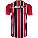 Camisa São Paulo II 25/26 - Torcedor Masculina - Vermelho, Branco e Preto