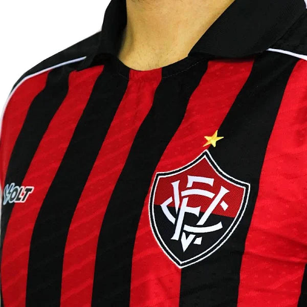 Camisa Vitoria Feminino 25/26 - Preta e Vermelha