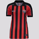 Camisa Vitoria Feminino 25/26 - Preta e Vermelha