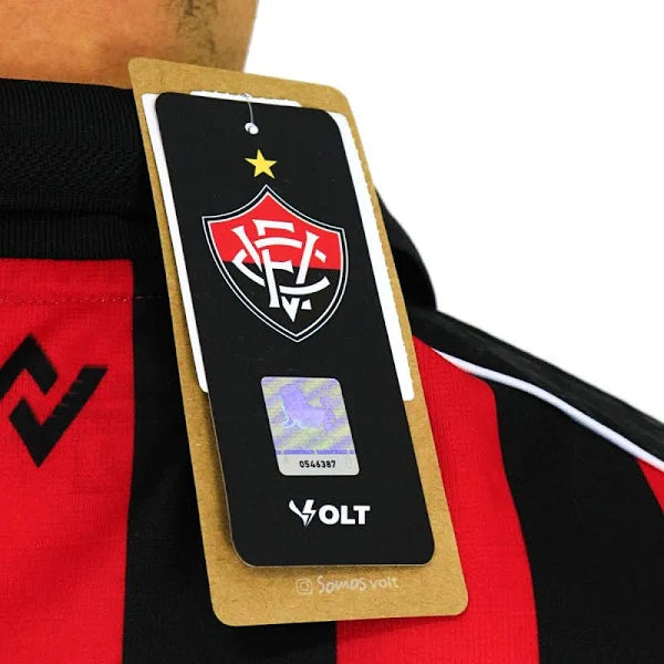 Camisa Vitoria Feminino 25/26 - Preta e Vermelha